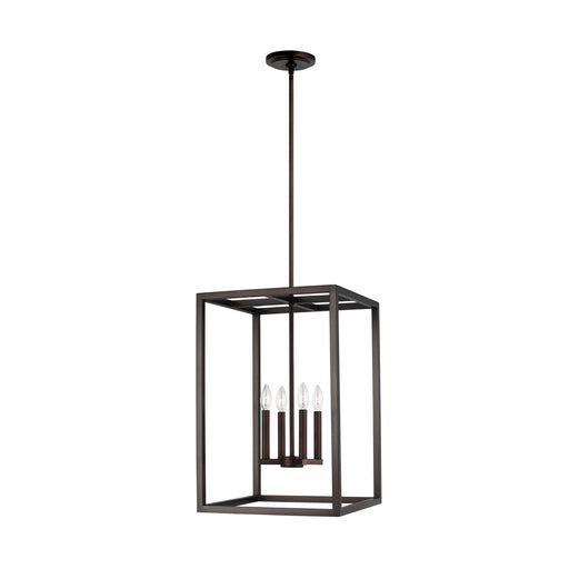 Generation Lighting 5134504-710 Moffet Street Four Light Hall / Foyer Pendant, Bronze Main Image.jpg