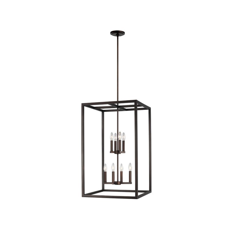 Generation Lighting 5134508-710 Moffet Street Eight Light Hall / Foyer Pendant, Bronze Alternate Image.jpg