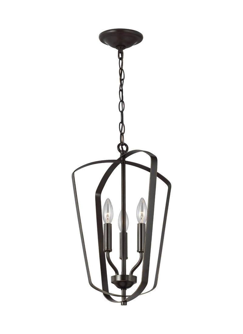 Generation Lighting 5134903EN-710 Romee Three Light Hall / Foyer, Bronze Main Image.jpg