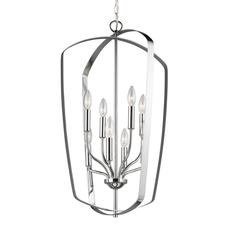 Generation Lighting 5134908-05 Romee Eight Light Hall / Foyer Pendant, Chrome Alternate Image.jpg