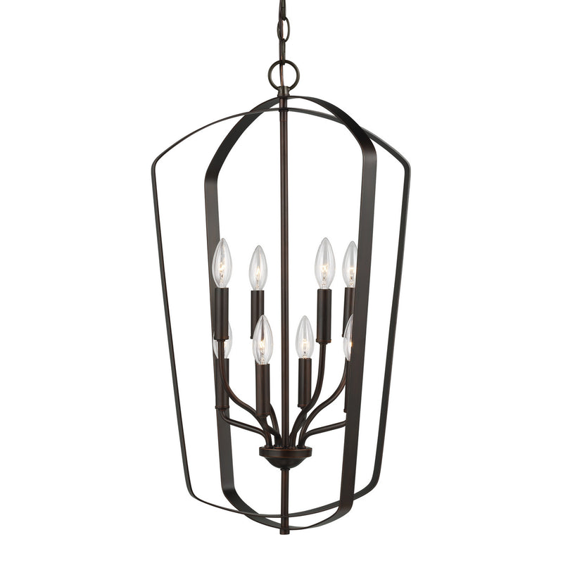 Generation Lighting 5134908-710 Romee Eight Light Hall / Foyer Pendant, Bronze Alternate Image.jpg