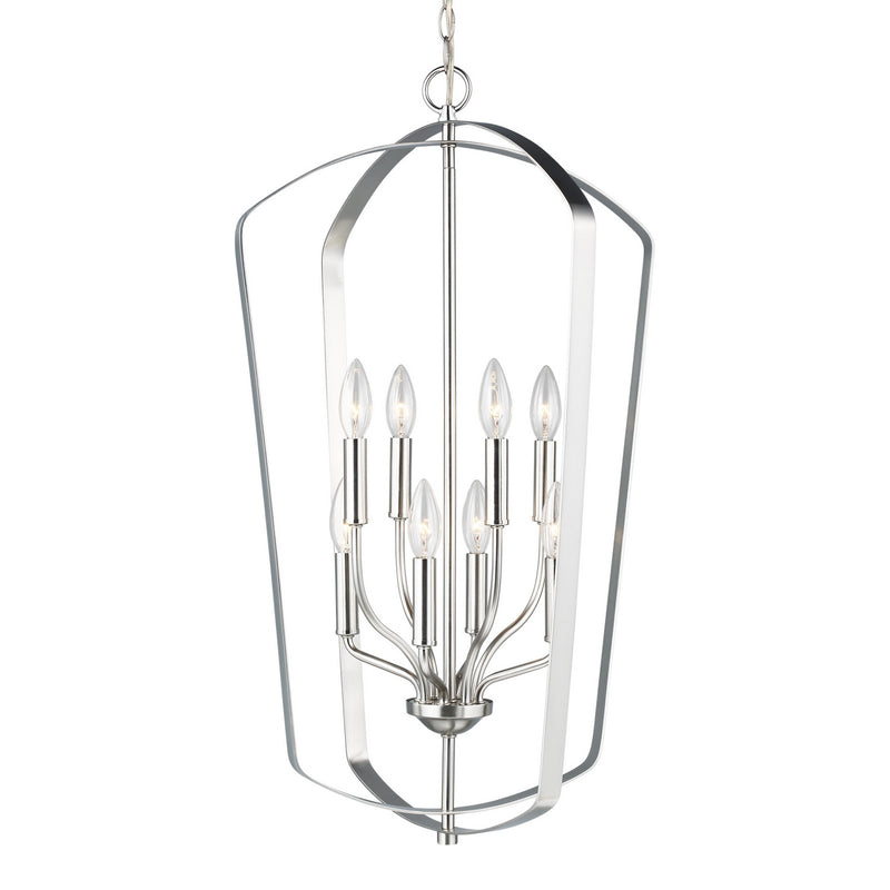 Generation Lighting 5134908-962 Romee Eight Light Hall / Foyer Pendant, Brushed Nickel Alternate Image.jpg
