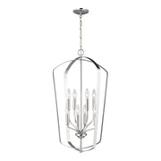 Generation Lighting 5134908-962 Romee Eight Light Hall / Foyer Pendant, Brushed Nickel Main Image.jpg