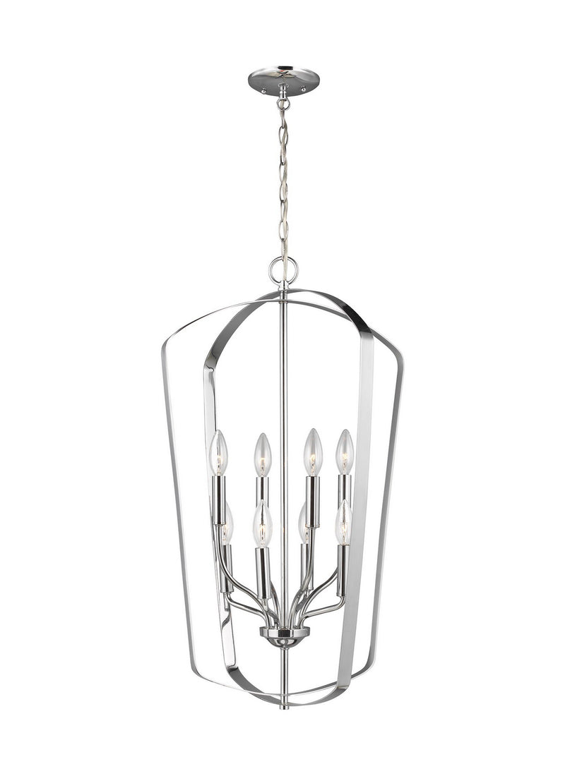 Generation Lighting 5134908EN-05 Romee Eight Light Hall / Foyer, Chrome Main Image.jpg