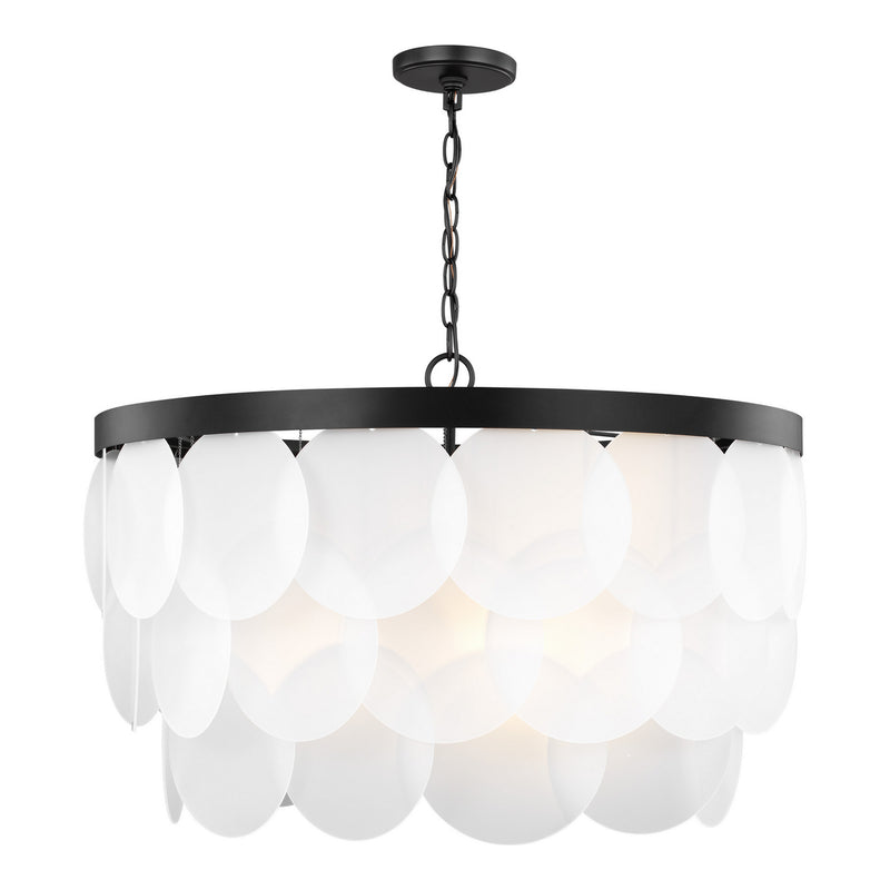 Visual Comfort Studio 5202508-112 Mellita Eight Light Pendant, Midnight Black Main Image.jpg