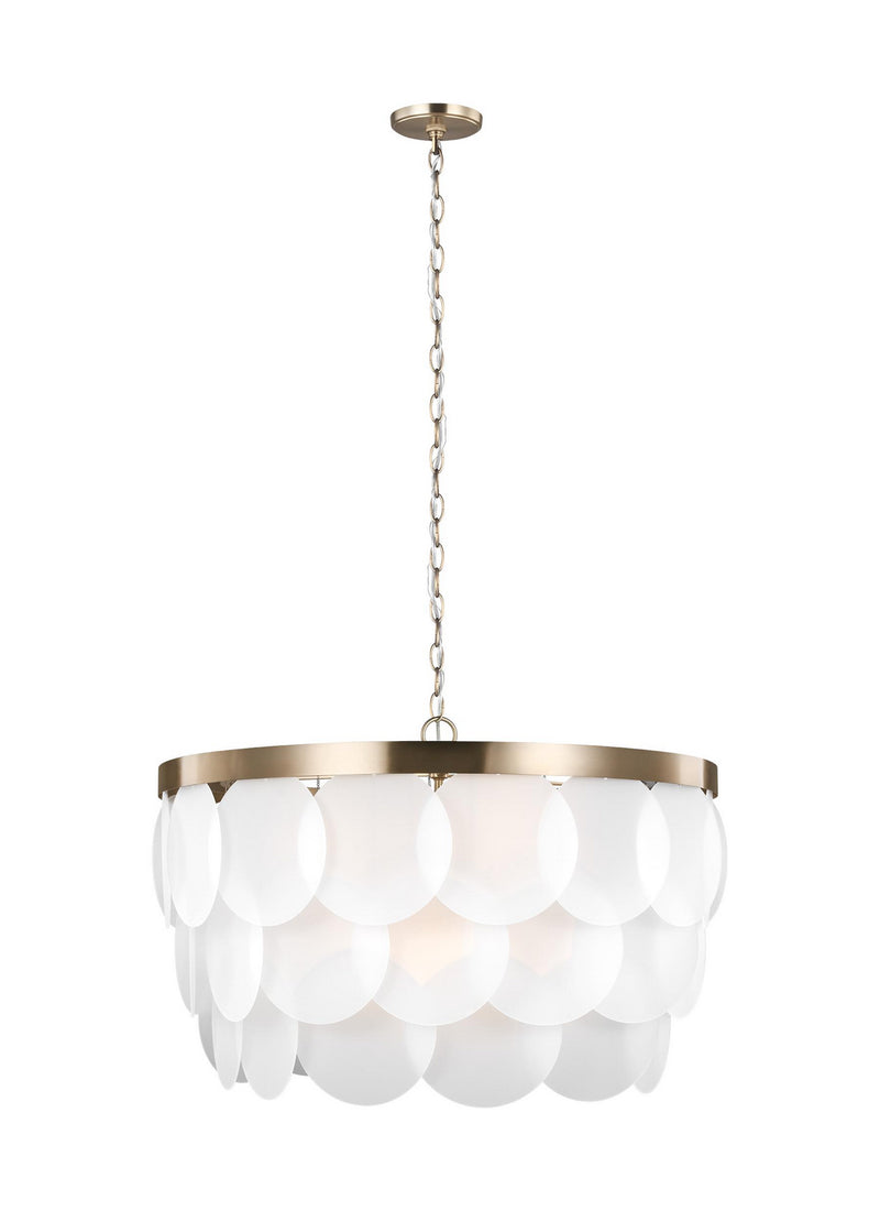 Visual Comfort Studio 5202508EN-848 Mellita Eight Light Pendant, Satin Brass Main Image.jpg