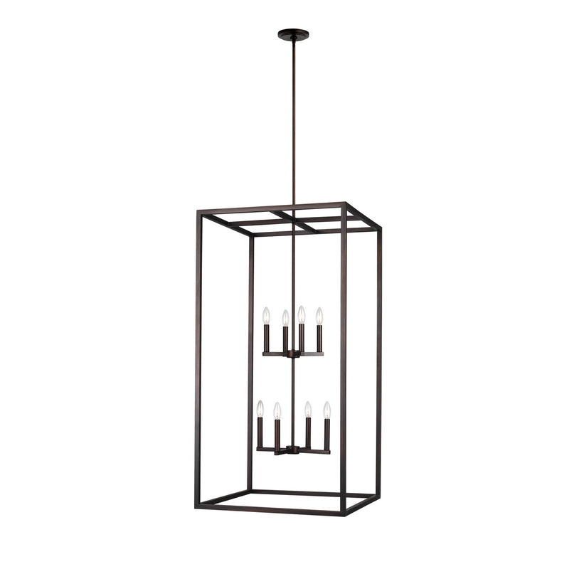 Generation Lighting 5234508-710 Moffet Street Eight Light Hall / Foyer Pendant, Bronze Alternate Image.jpg