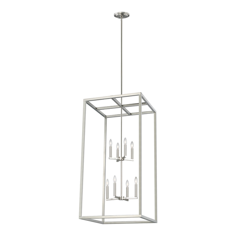 Generation Lighting 5234508-962 Moffet Street Eight Light Hall / Foyer Pendant, Brushed Nickel Alternate Image.jpg