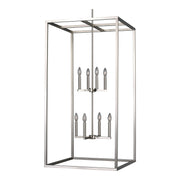 Generation Lighting 5234508-962 Moffet Street Eight Light Hall / Foyer Pendant, Brushed Nickel Main Image.jpg