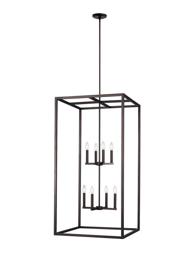 Generation Lighting 5234508EN-710 Moffet Street Eight Light Hall / Foyer, Bronze Main Image.jpg