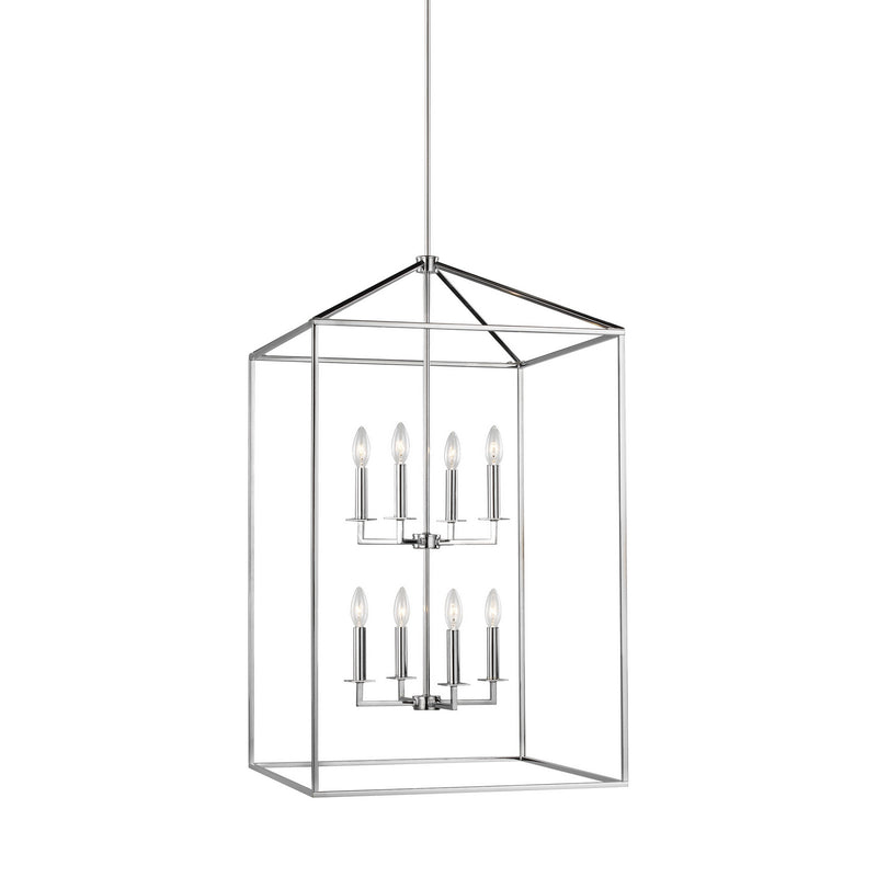 Generation Lighting 5315008EN-05 Perryton Eight Light Hall / Foyer, Chrome Main Image.jpg