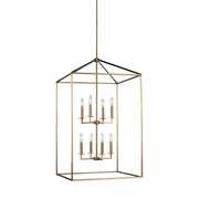 Generation Lighting 5315008EN-848 Perryton Eight Light Hall / Foyer, Satin Brass Main Image.jpg