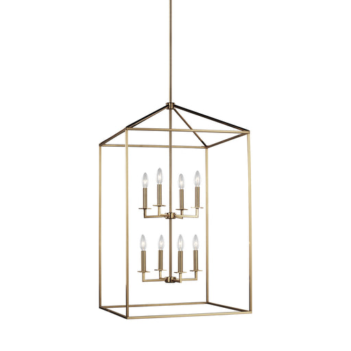 Generation Lighting 5315008EN-848 Perryton Eight Light Hall / Foyer, Satin Brass Main Image.jpg
