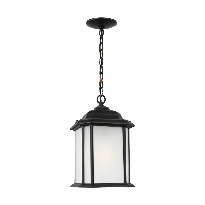 Generation Lighting 60531-12 Kent One Light Outdoor Pendant, Black Main Image.jpg