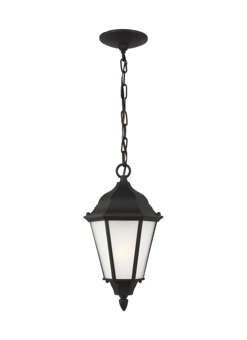 Generation Lighting 60941EN3-12 Bakersville One Light Outdoor Pendant, Black Main Image.jpg