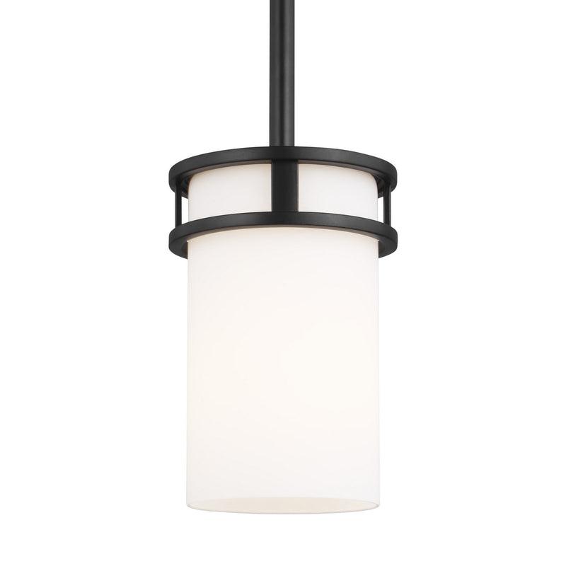 Generation Lighting 6121601-112 Robie One Light Mini-Pendant, Midnight Black Alternate Image.jpg