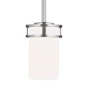 Generation Lighting 6121601-962 Robie One Light Mini-Pendant, Brushed Nickel Main Image.jpg