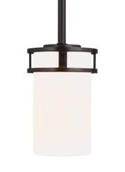 Generation Lighting 6121601EN3-710 Robie One Light Mini-Pendant, Bronze Main Image.jpg