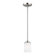 Generation Lighting 6130701-962 Kemal One Light Mini-Pendant, Brushed Nickel Main Image.jpg