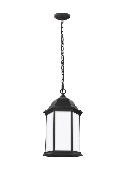 Generation Lighting 6238751EN3-12 Sevier One Light Outdoor Pendant, Black Main Image.jpg