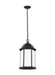 Generation Lighting 6238751EN3-12 Sevier One Light Outdoor Pendant, Black Main Image.jpg