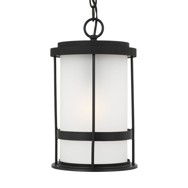 Generation Lighting 6290901-12 Wilburn One Light Outdoor Pendant, Black Alternate Image.jpg