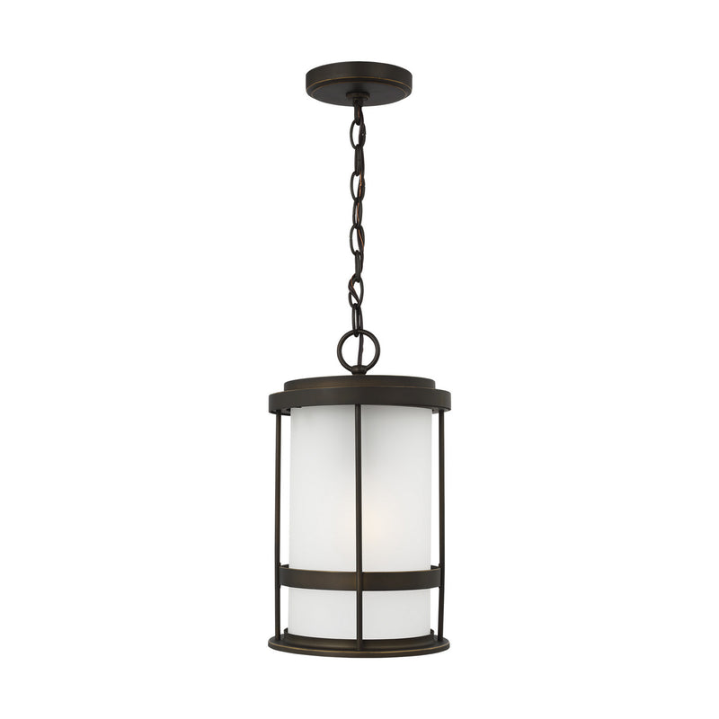 Generation Lighting 6290901-71 Wilburn One Light Outdoor Pendant, Antique Bronze Main Image.jpg