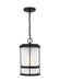 Generation Lighting 6290901EN3-12 Wilburn One Light Outdoor Pendant, Black Main Image.jpg