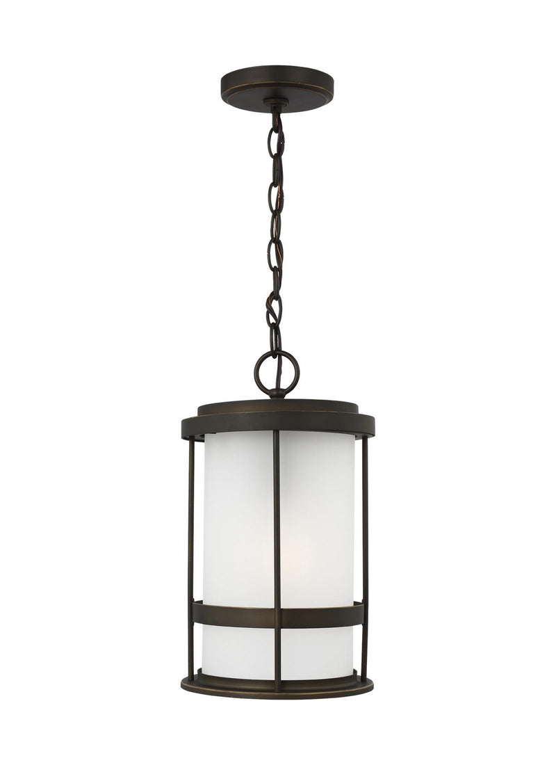 Generation Lighting 6290901EN3-71 Wilburn One Light Outdoor Pendant, Antique Bronze Main Image.jpg