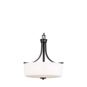 Generation Lighting 6528803-112 Kemal Three Light Pendant, Midnight Black Alternate Image.jpg