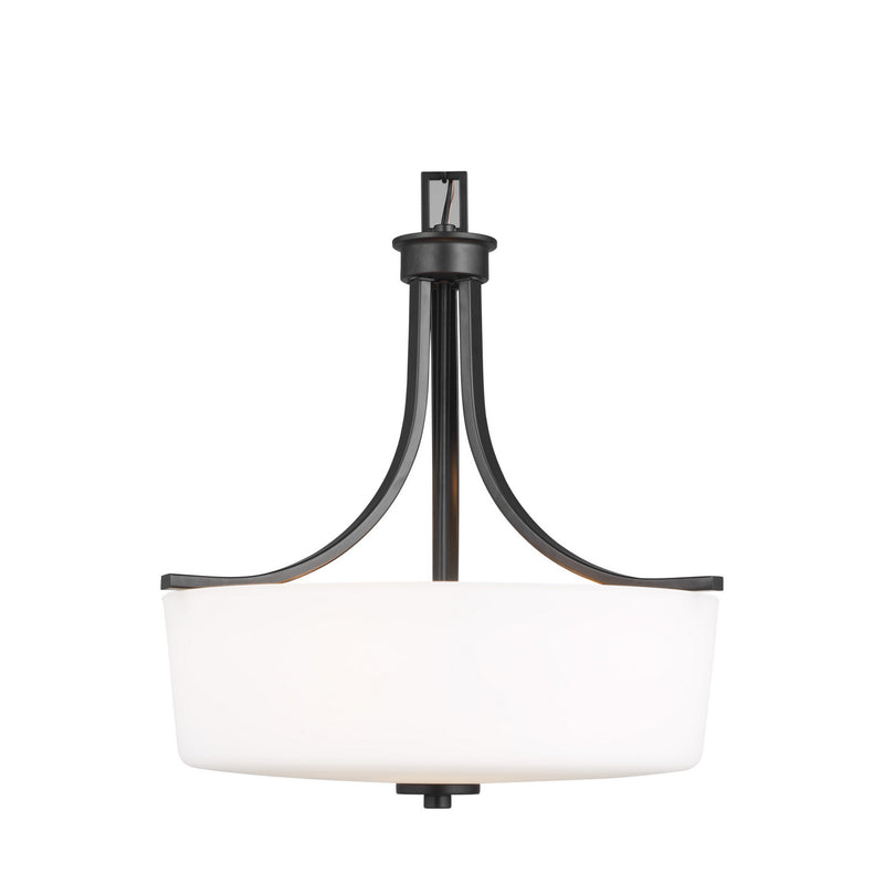 Generation Lighting 6528803-112 Kemal Three Light Pendant, Midnight Black Alternate Image 3.jpg