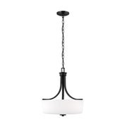 Generation Lighting 6528803EN3-112 Kemal Three Light Pendant, Midnight Black Main Image.jpg