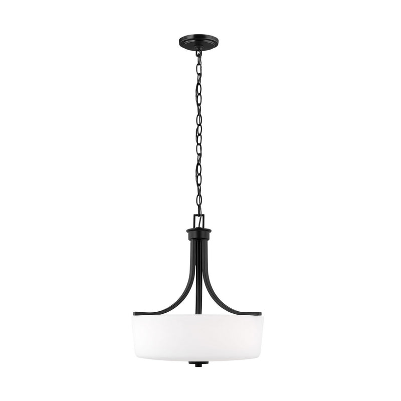 Generation Lighting 6528803EN3-112 Kemal Three Light Pendant, Midnight Black Main Image.jpg