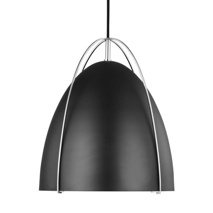 Visual Comfort Studio 6551701-05 Norman One Light Pendant, Chrome Alternate Image.jpg