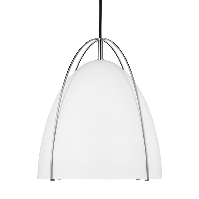 Visual Comfort Studio 6551801-05 Norman One Light Pendant, Chrome Alternate Image.jpg