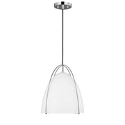 Visual Comfort Studio 6551801-05 Norman One Light Pendant, Chrome Main Image.jpg
