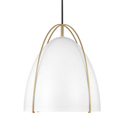 Visual Comfort Studio 6551801-848 Norman One Light Pendant, Satin Brass Alternate Image.jpg
