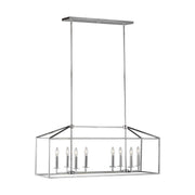 Generation Lighting 6615008EN-05 Perryton Eight Light Island Pendant, Chrome Main Image.jpg