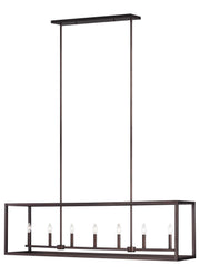 Generation Lighting 6634507-710 Moffet Street Seven Light Island Pendant, Bronze Main Image.jpg
