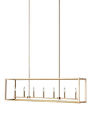 Generation Lighting 6634507EN-848 Moffet Street Seven Light Island Pendant, Satin Brass Main Image.jpg