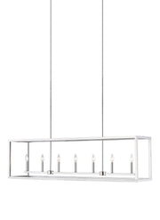Generation Lighting 6634507EN-962 Moffet Street Seven Light Island Pendant, Brushed Nickel Main Image.jpg
