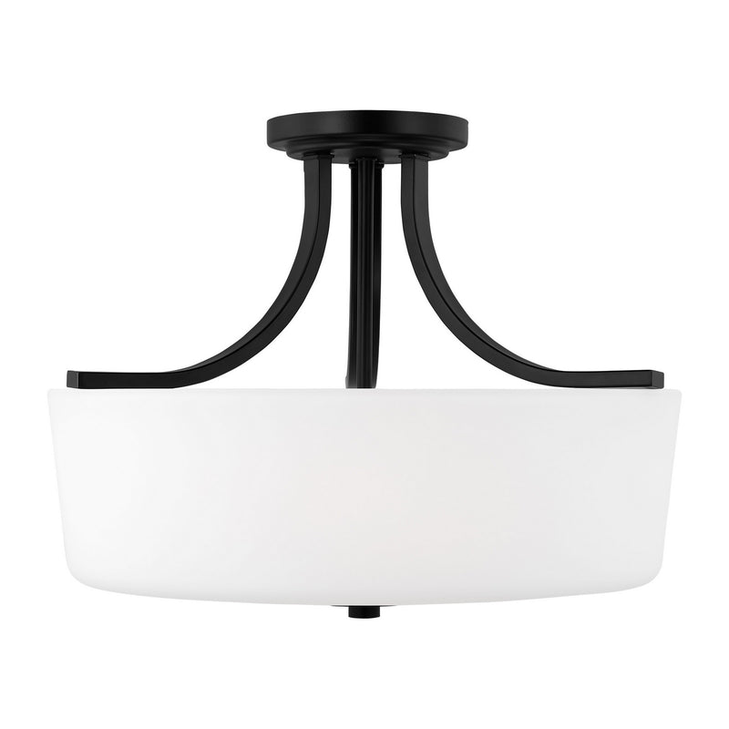 Generation Lighting 7728803-112 Kemal Three Light Semi-Flush Mount, Midnight Black Main Image.jpg