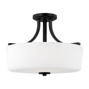 Generation Lighting 7728803EN3-112 Kemal Three Light Semi-Flush Mount, Midnight Black Alternate Image.jpg