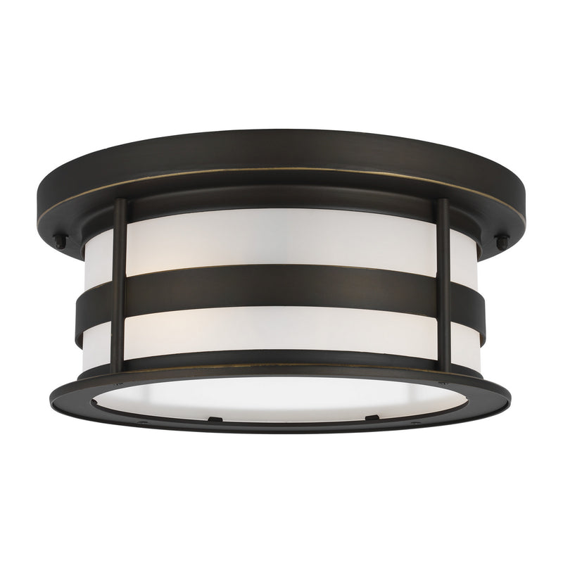 Generation Lighting 7890902-71 Wilburn Two Light Outdoor Flush Mount, Antique Bronze Alternate Image.jpg