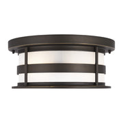 Generation Lighting 7890902-71 Wilburn Two Light Outdoor Flush Mount, Antique Bronze Main Image.jpg