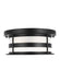 Generation Lighting 7890902EN3-12 Wilburn Two Light Outdoor Flush Mount, Black Main Image.jpg