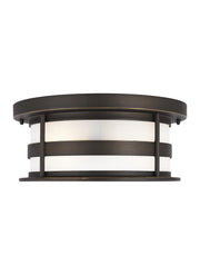 Generation Lighting 7890902EN3-71 Wilburn Two Light Outdoor Flush Mount, Antique Bronze Main Image.jpg