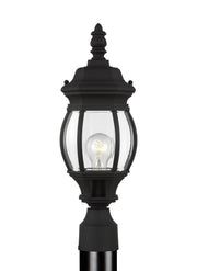 Generation Lighting 82202-12 Wynfield One Light Outdoor Post Lantern, Black Main Image.jpg