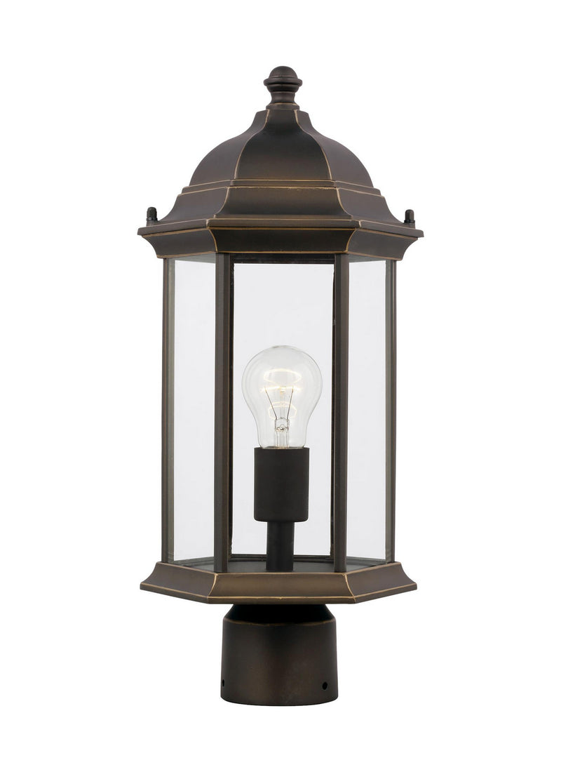 Generation Lighting 8238601-71 Sevier One Light Outdoor Post Lantern, Antique Bronze Main Image.jpg