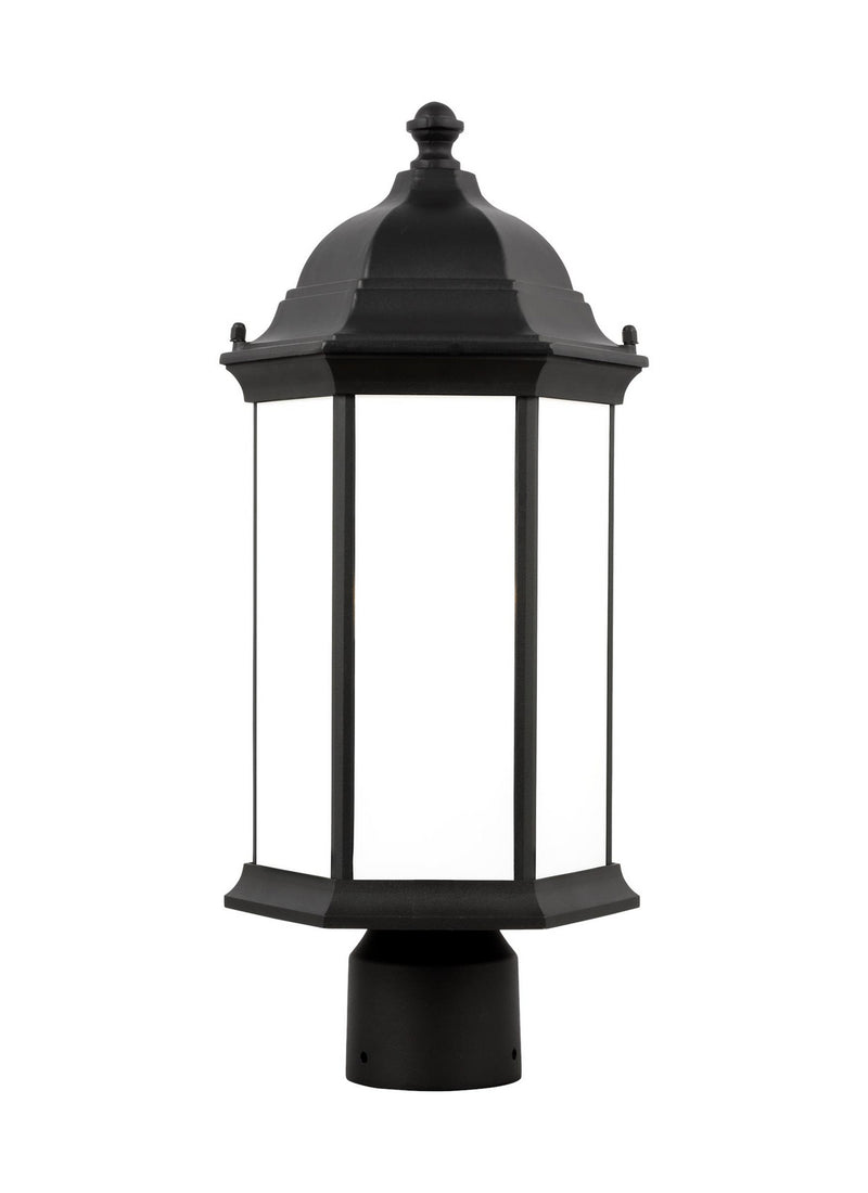 Generation Lighting 8238651EN3-12 Sevier One Light Outdoor Post Lantern, Black Main Image.jpg